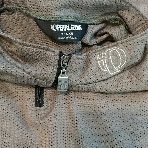 Pearl Izumi Men's XL Cycling Jersey Short Sleeve Olive Green Half Zip - Picture 2 of 9